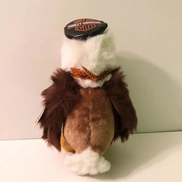 Vintage Harley Davidson Eagle Biker Hog Stuffed Animal  11 Inch Tall Plush Toy - Picture 6 of 15